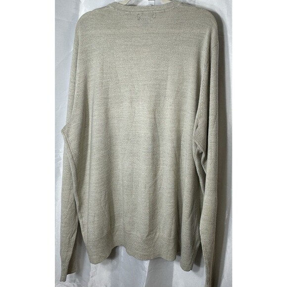 System Collection Sweater XXL Men's Argyle Diamond Print Crew Long SL Casual - Picture 3 of 8